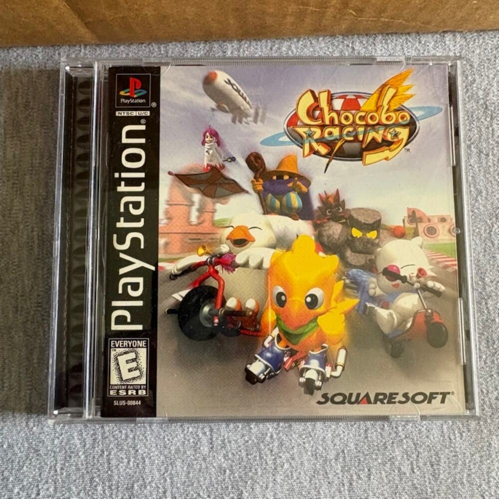 Chocobo Racing (Sony Playstation PS1, 1999) CIB w/manual Tested Works EXC